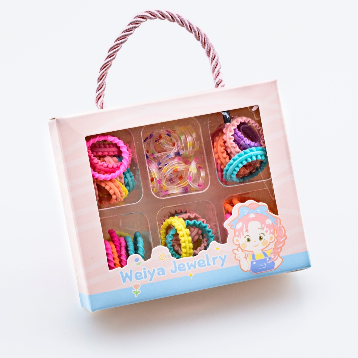 Σετ Παιδικά Λαστιχάκια Μαλλιών – Χρωματιστή Διασκέδαση για Κομψά Χτενίσματα!