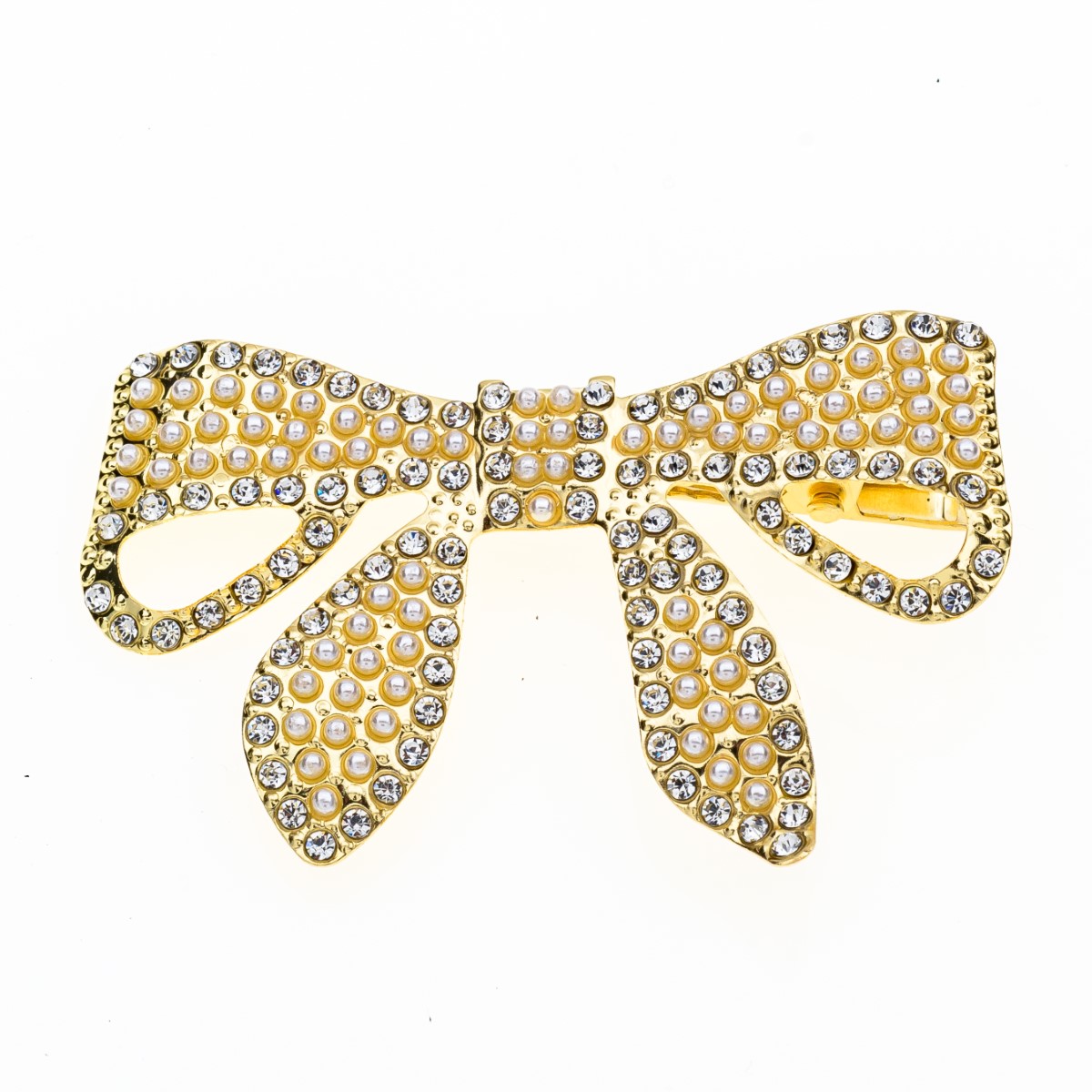 Κλιπ χρυσό με στρας σε 12 σχέδια-11