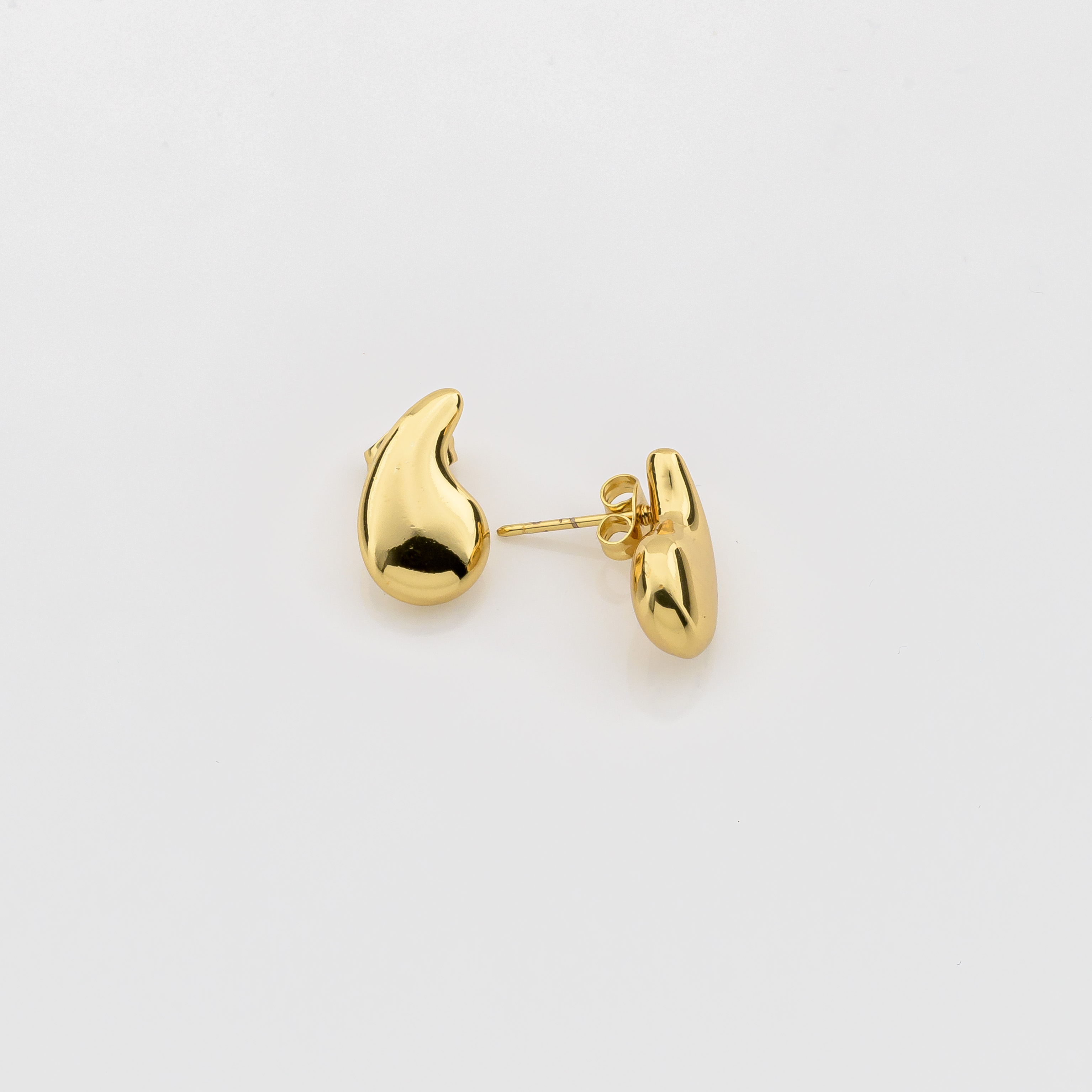 "Drop of Elegance" Μικρά Σκουλαρίκια Δάκρυ -Χρυσό