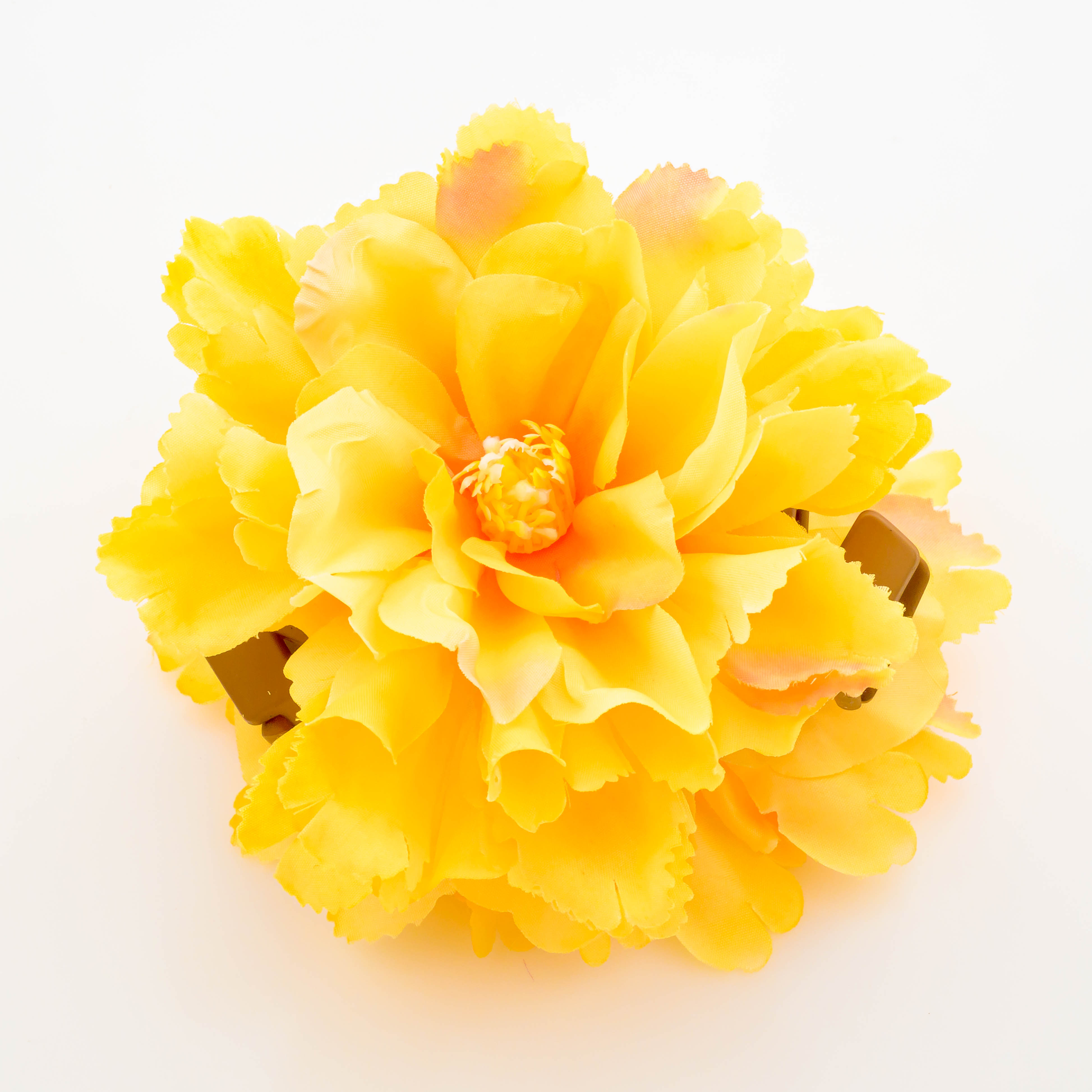 Premium Floral Hair Clip "Hibiscus Dream" για Boho Εμφανίσεις-Πορτοκαλί