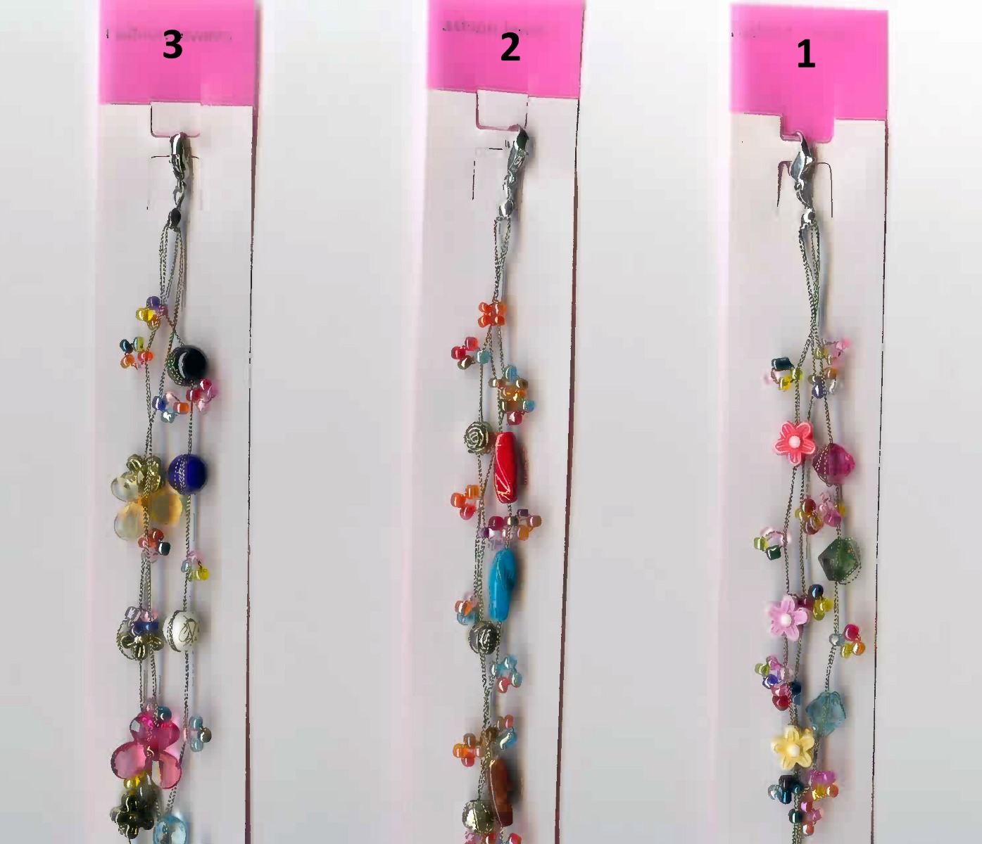 Αλυσίδα ποδιού από σύρμα διακοσμημένη με πολύχρωμα στοιχειά (3 σχέδια)-3