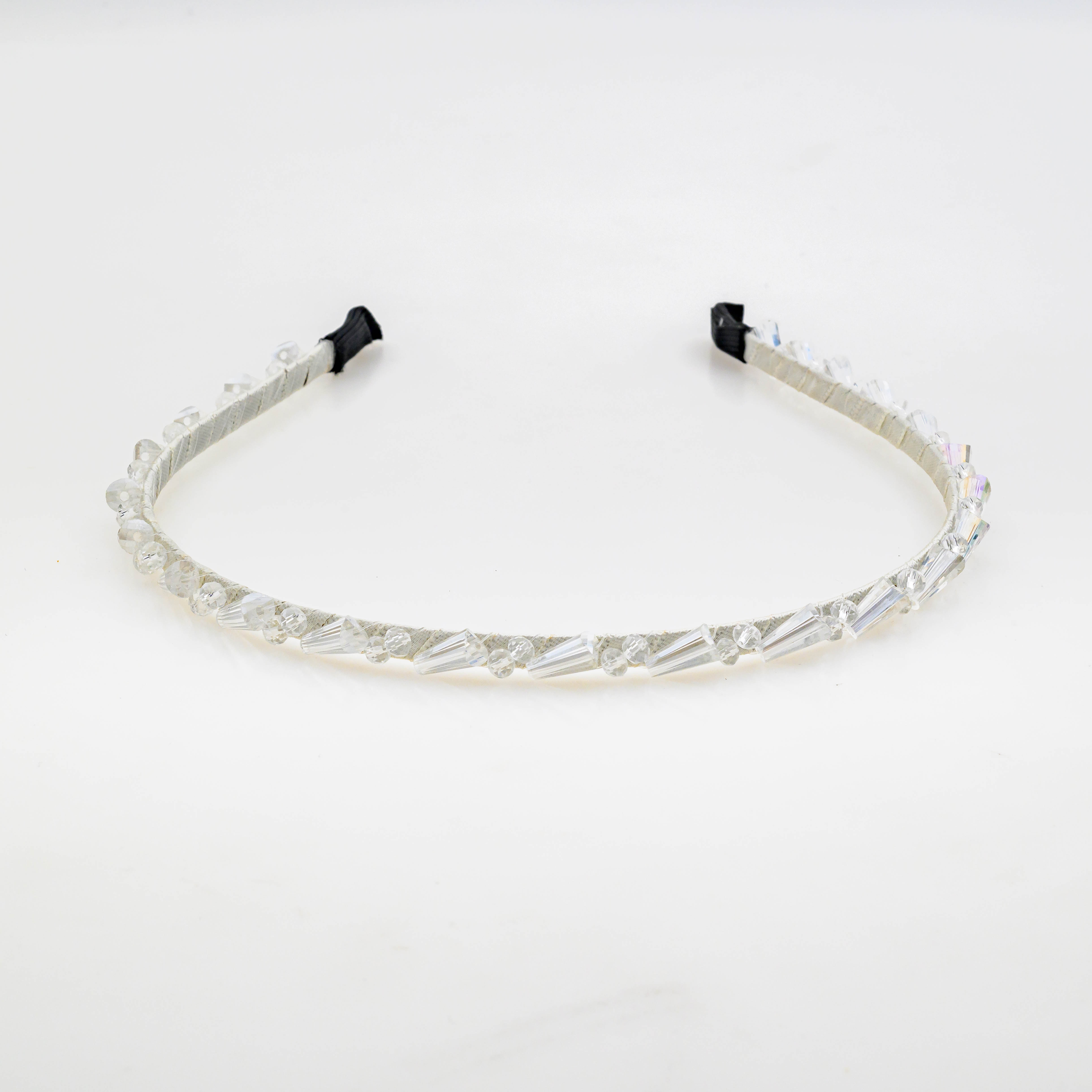 Στέκα Κόσμημα με Κρύσταλλα Αιματίτη σε διάφορα χρώματα-Άσπρο