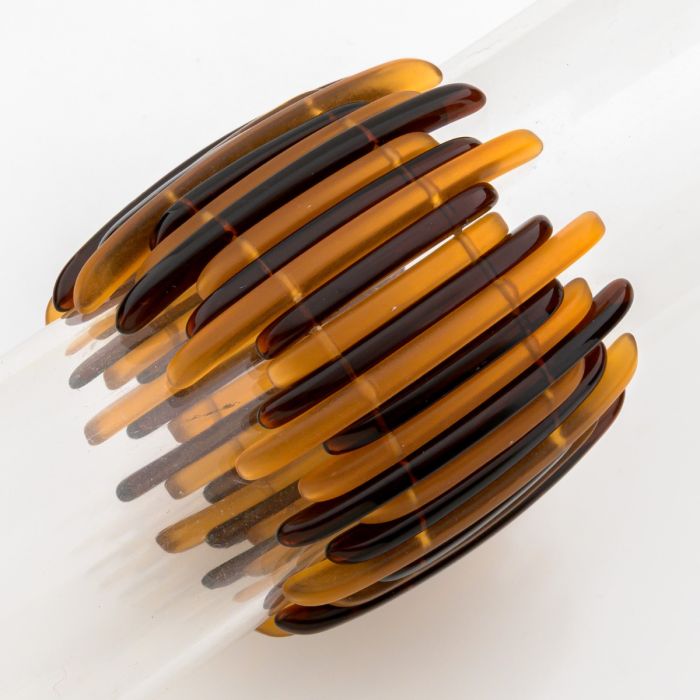 Amber & Slate Sculptural Cuff