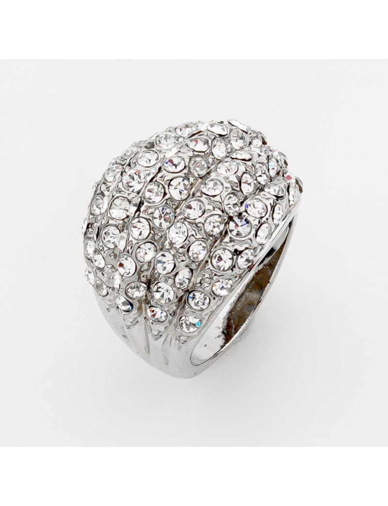 Elegant Pavé Dome Δαχτυλίδι με High-Class Λάμψη & Ergonomic Fit