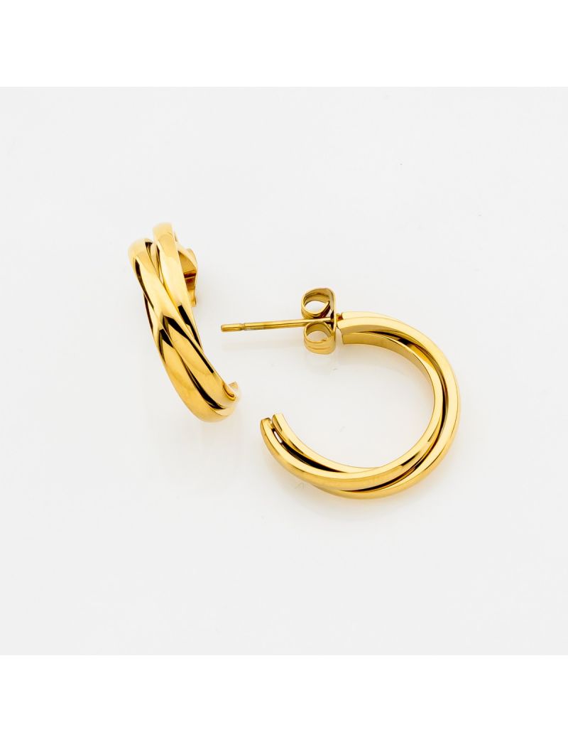 Σκουλαρίκια "Twist of Gold"