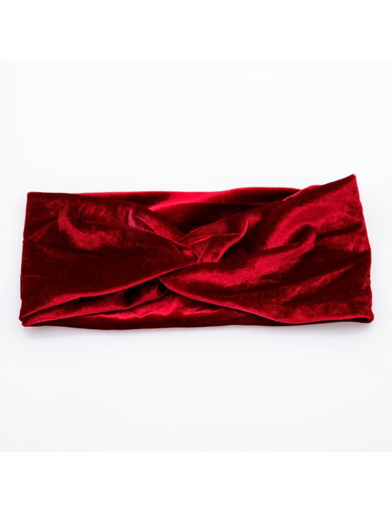 Κορδέλα υφασμάτινη βελούδο σε 7 χρώματα-Κόκκινο