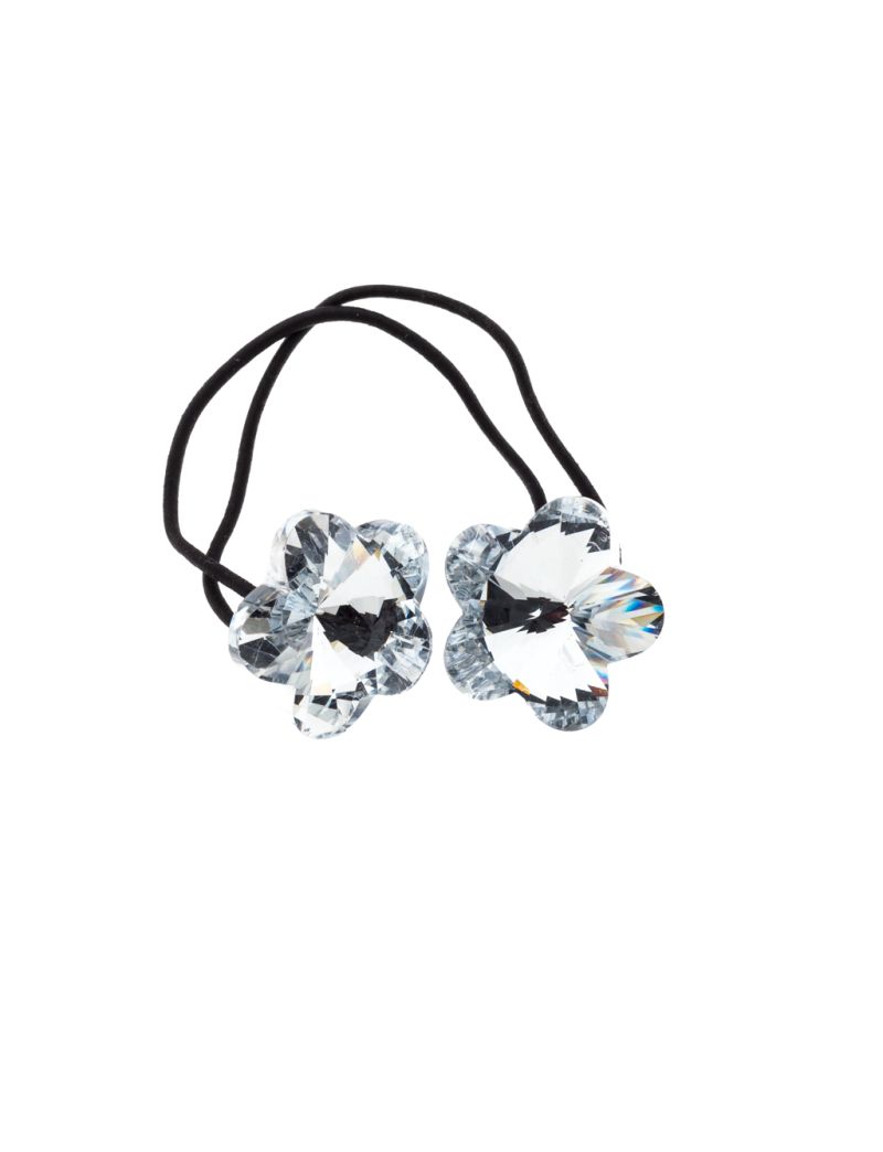 Λάστιχο με λεπτομέρειες κοπής swarovski - Σχέδιο 1-Ασημί