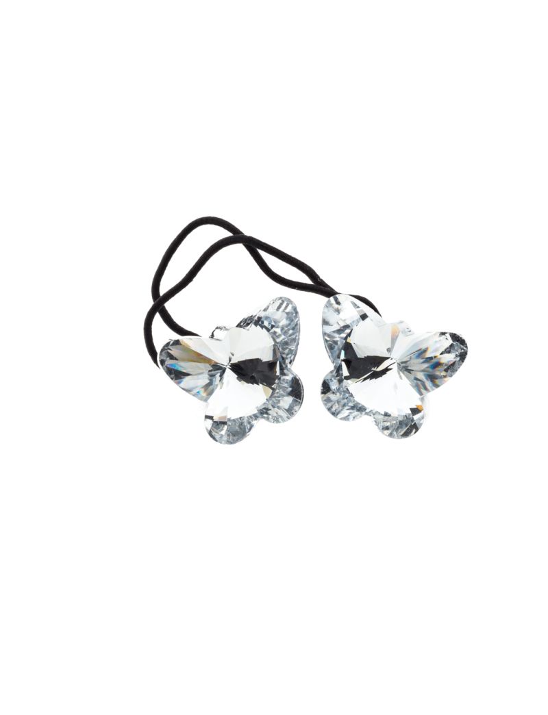Λάστιχο με λεπτομέρειες κοπής swarovski - Σχέδιο 2-Ασημί