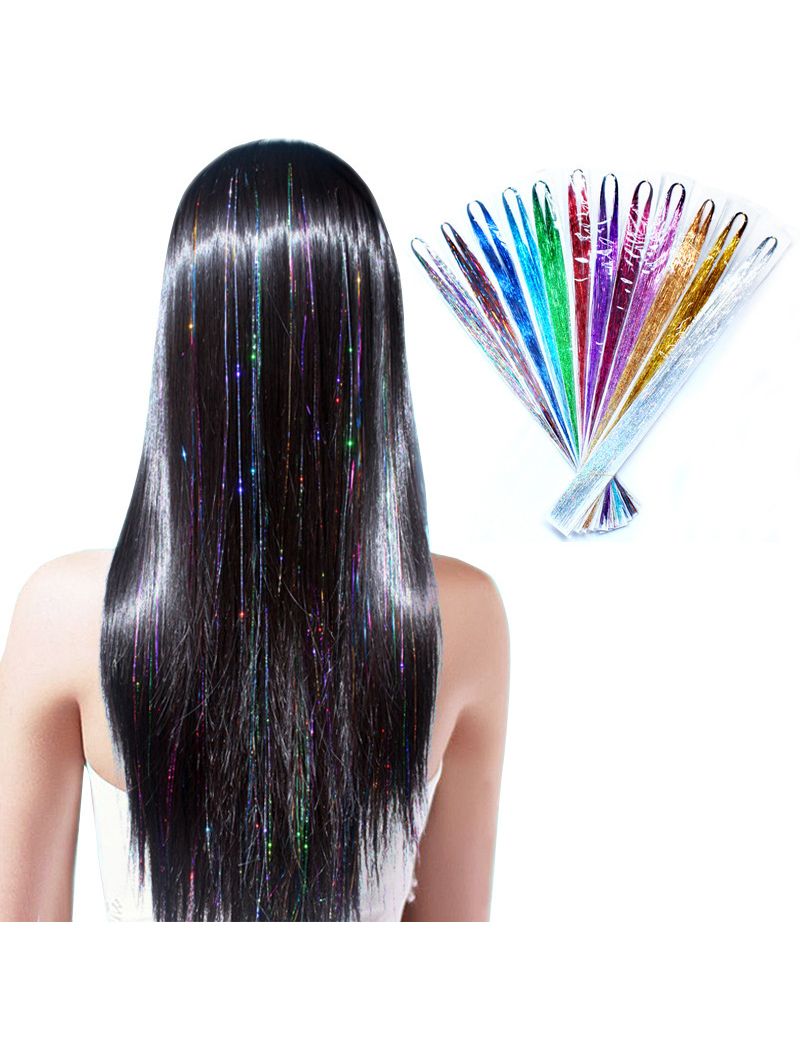 Premium Glitter Hair Tinsel για Εντυπωσιακά Festival Looks & Glam Parties