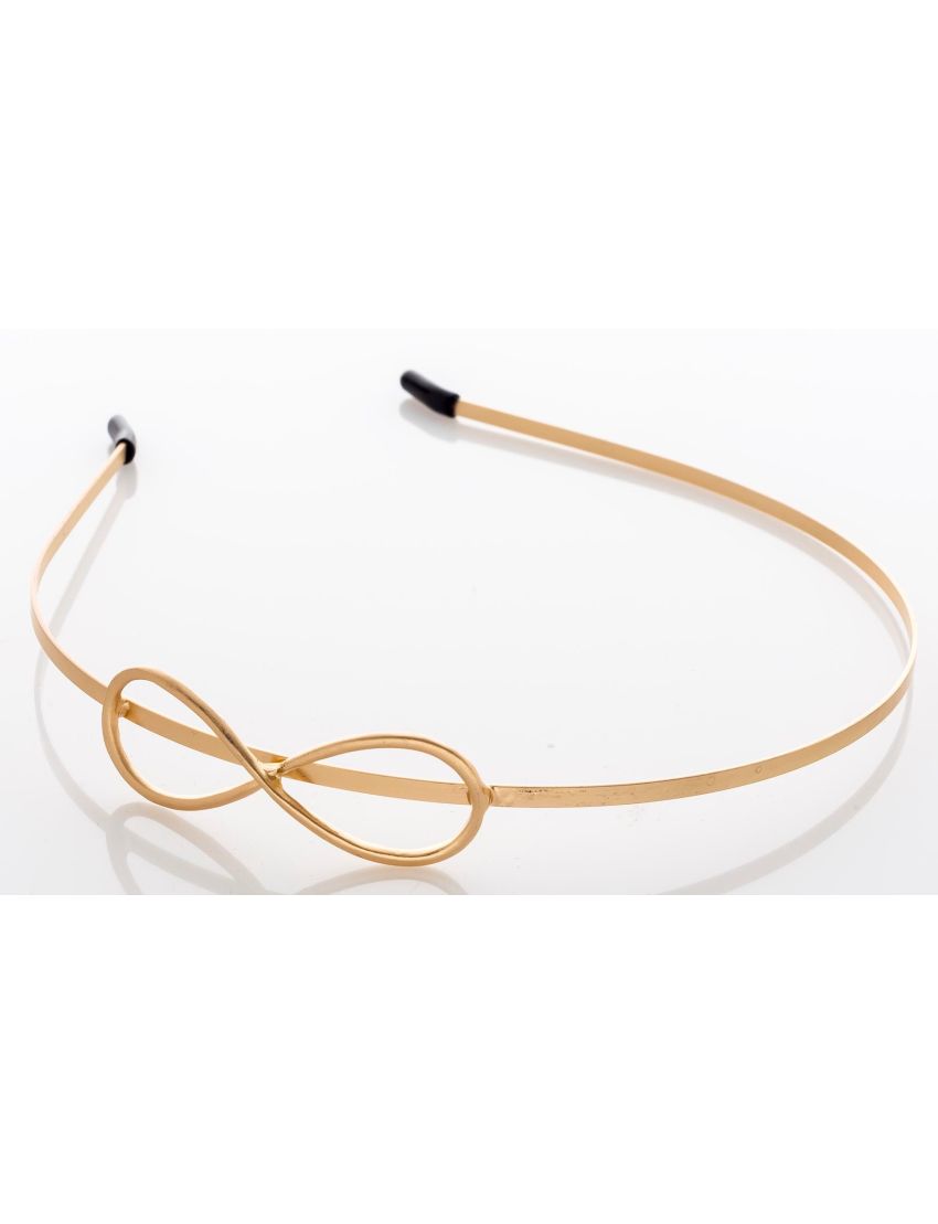 Στέκα μεταλλική χρυσή μάτ,σχέδιο άπειρο