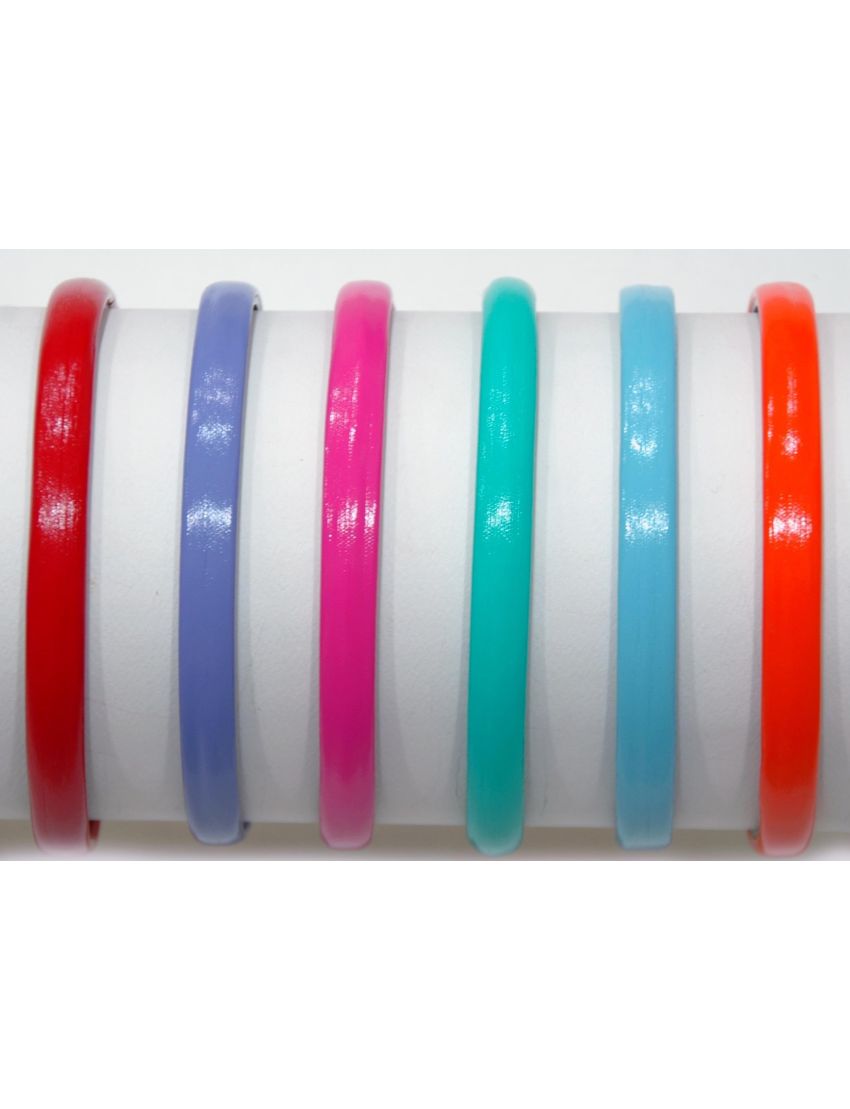 Στέκα πλαστική 1εκ πομπέ σε 6 ανάγλυφα χρώματα