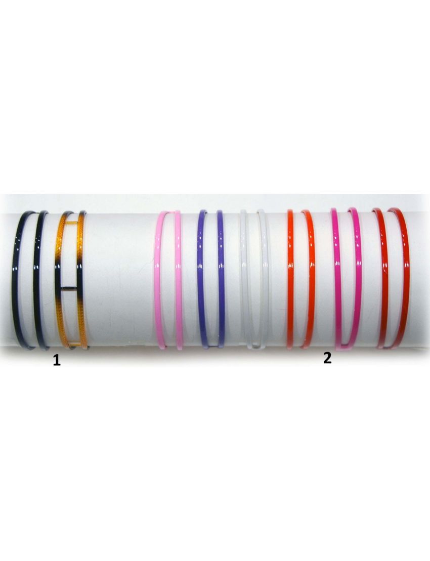 Στέκα πλαστική διπλή σε καφέ,μαύρο και 6 χρώματα