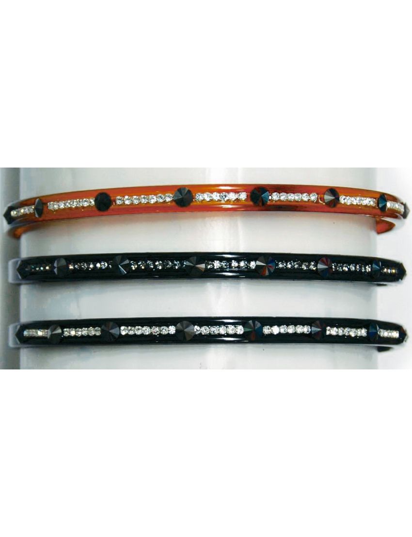 Στέκα πλαστική,σχέδιο στράς και πέτρες σε 2 χρώματα