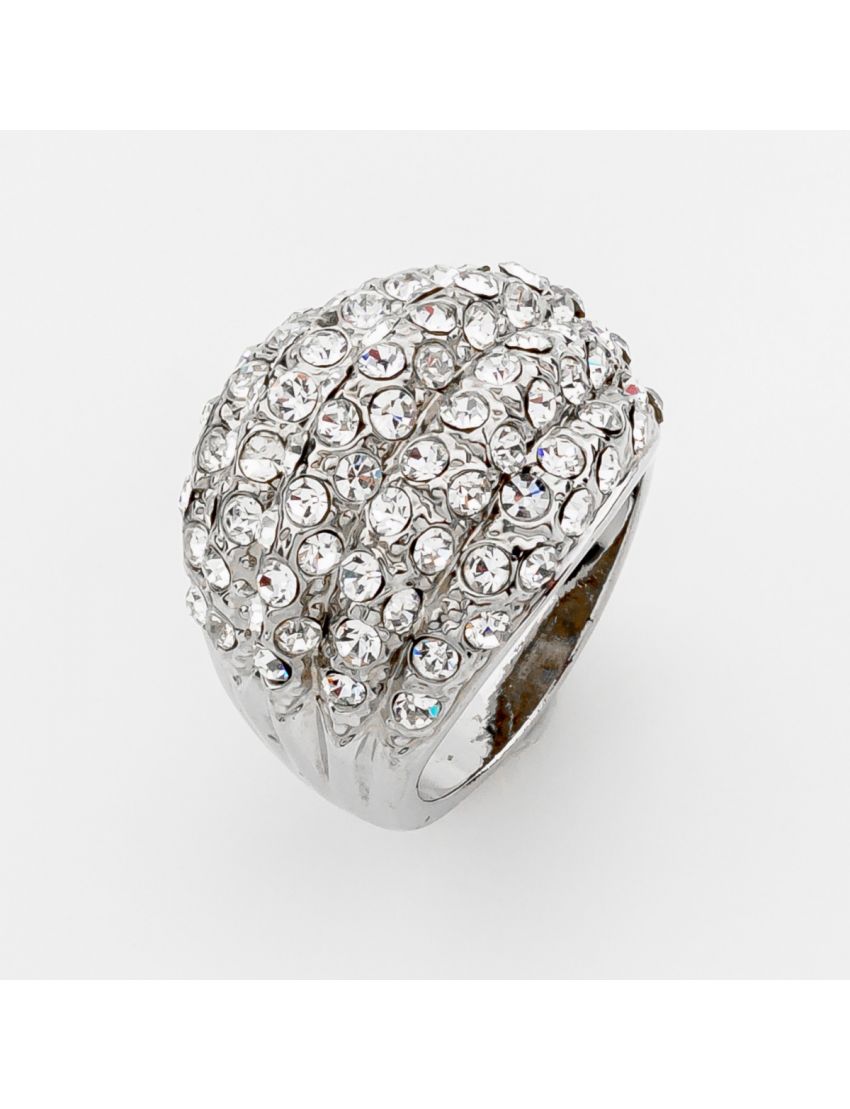 Elegant Pavé Dome Δαχτυλίδι με High-Class Λάμψη & Ergonomic Fit