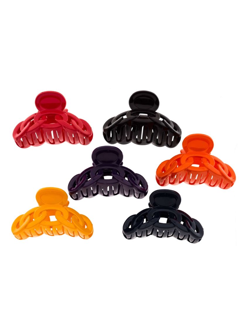 Κλάμερ πλαστικό αλυσίδα 8,5εκ σε 6 χρώματα