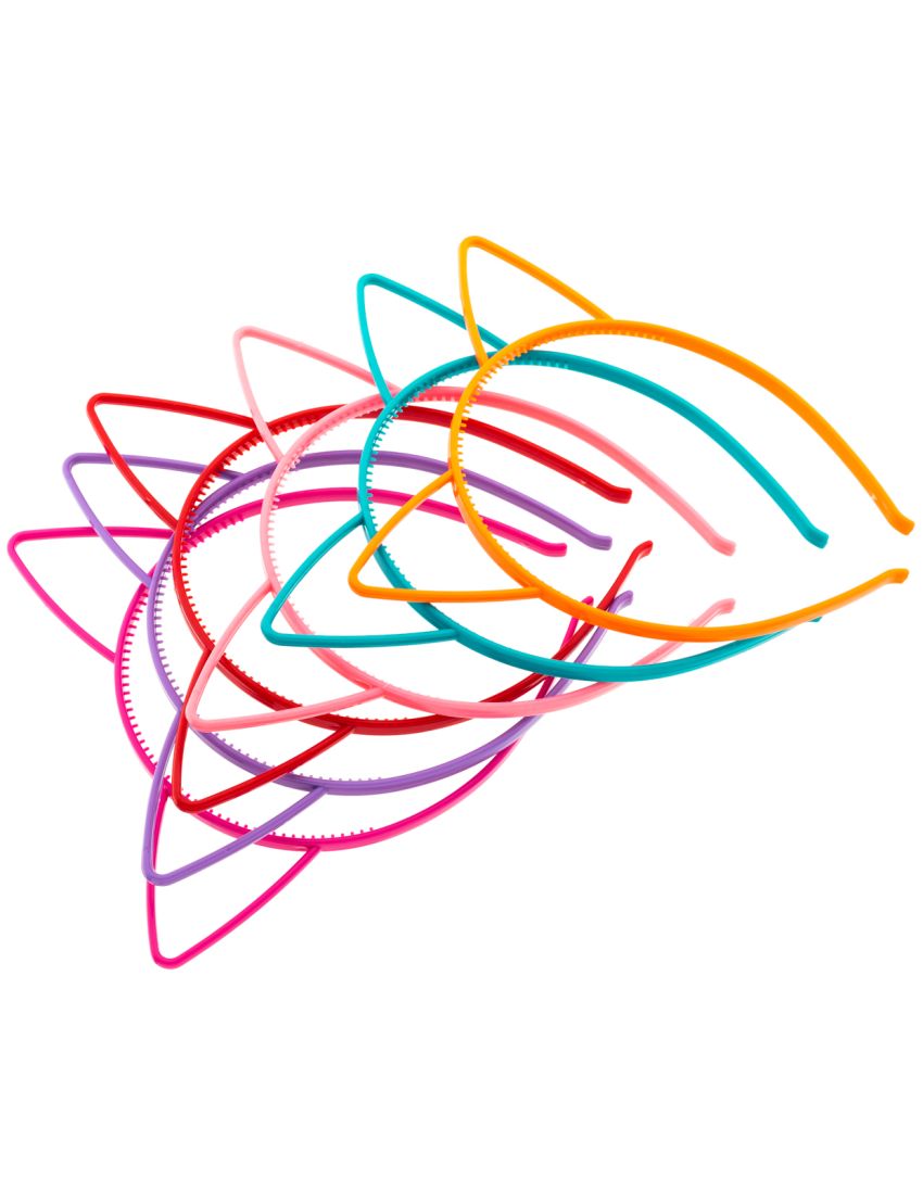 Στέκα πλαστική με αυτιά σε 6 χρώματα