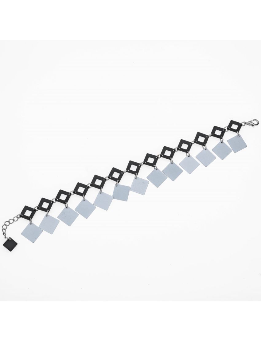 Βραχιόλι Αλυσίδα με Γεωμετρικά Σχήματα – Τετράγωνο ή Κύκλος για Μοναδικό Στυλ