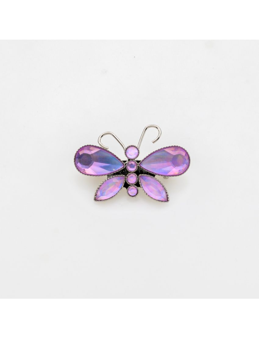 Aurora Crystal Butterfly Brooch
