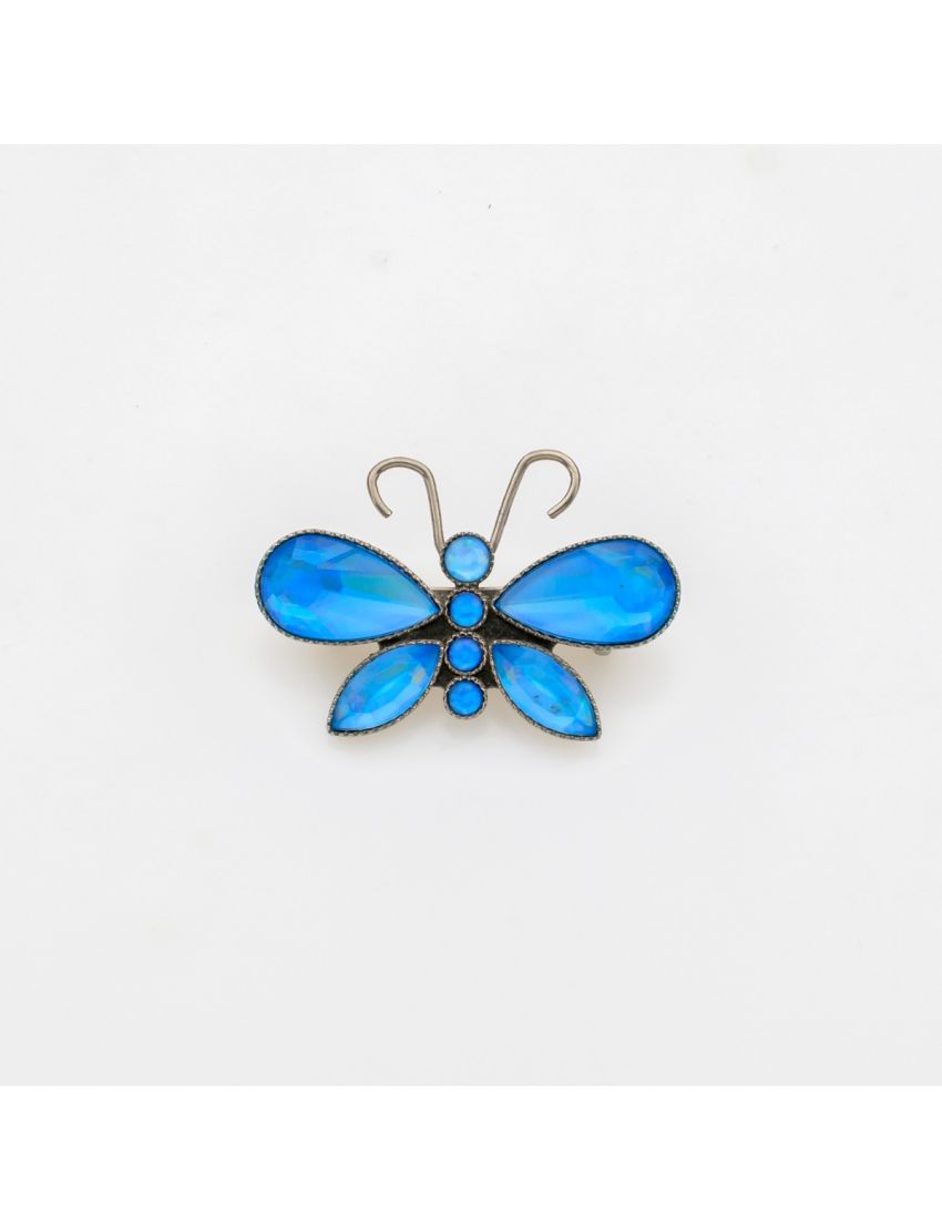 Aurora Crystal Butterfly Brooch