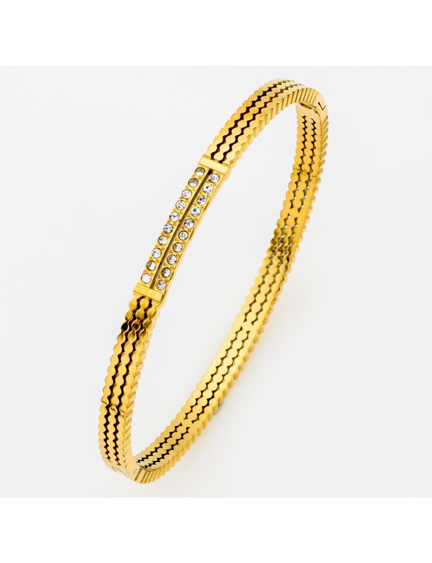 Πολυτελές Τριπλό Bangle με Κρύσταλλα