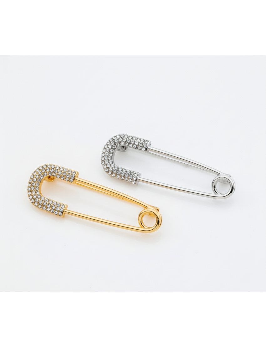 Καρφίτσα Παραμάνα με Λαμπερά Στρας