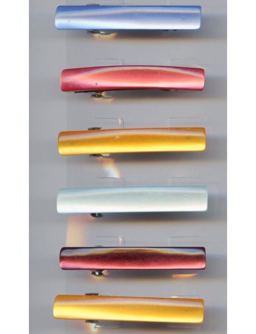 Μπαρέτα πλαστική σε 6 μεταλλικά χρώματα (4εκ)