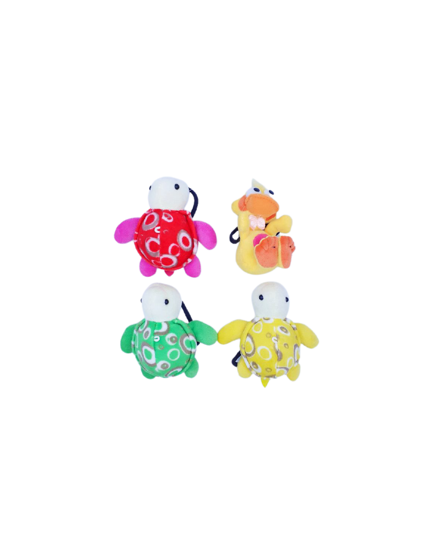 Λάστιχο παιδικό υφασμάτινο λούτρινο ζωάκι σε 2 σχέδια 