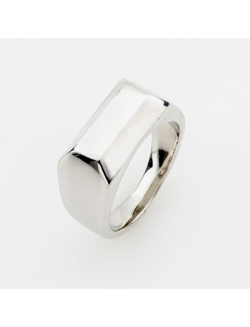 Πολυτελές Ασημί Δαχτυλίδι Abstract με Premium Zirconia