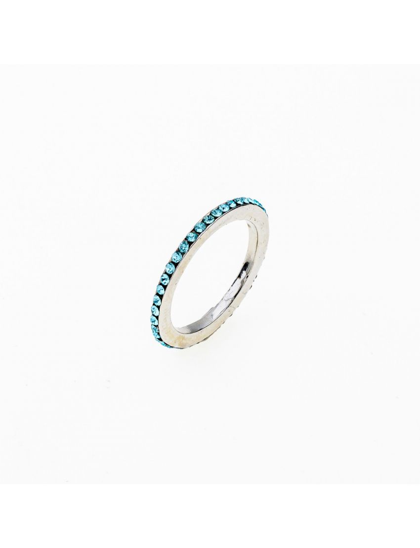 Λεπτό Μεταλλικό Δαχτυλίδι Βεράκι με Στράς – Διαθέσιμο σε 4 Φωτεινά Χρώματα