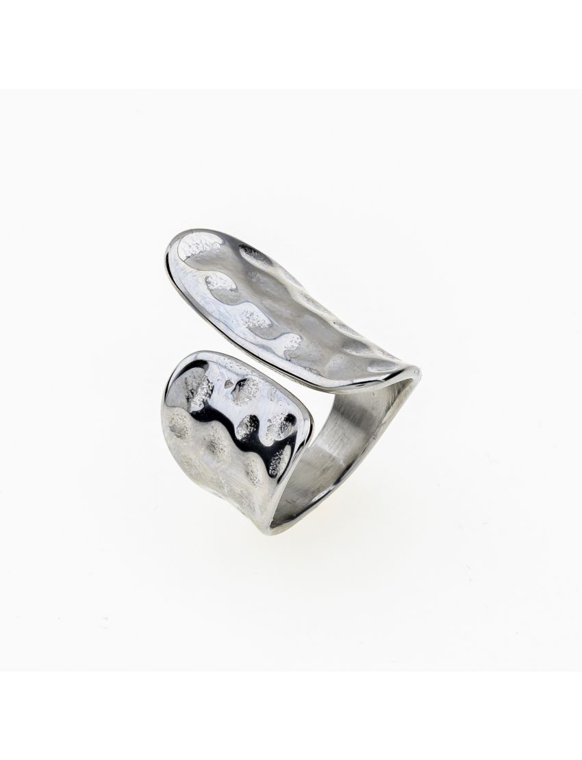 Δαχτυλίδι Ανοιγόμενο – Σφυρήλατο Design με Ασύμμετρο Φάρδος