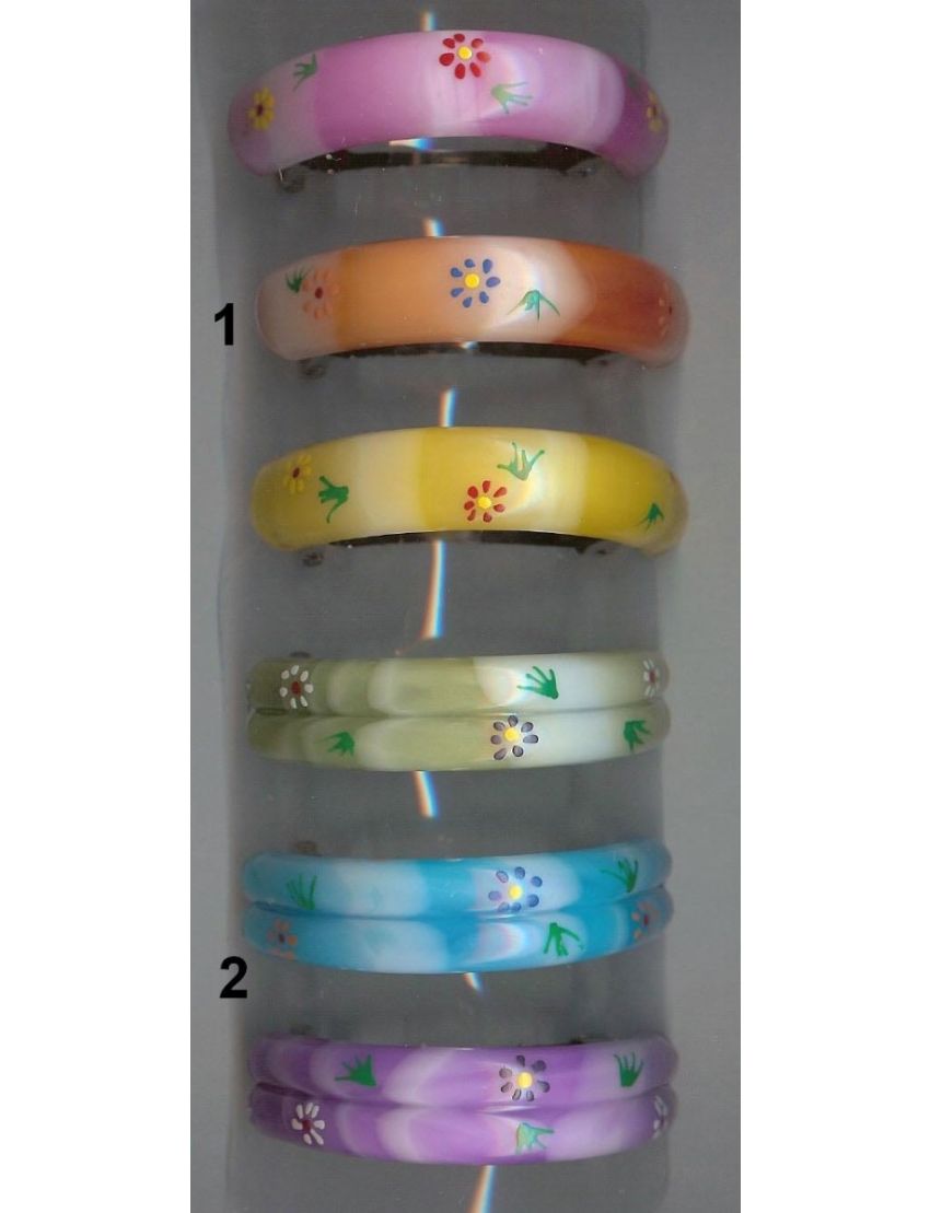 Μπαρέτα Μαλλιών Ζωγραφιστή: Κομψότητα σε 2 Σχέδια και 3 Χρώματα