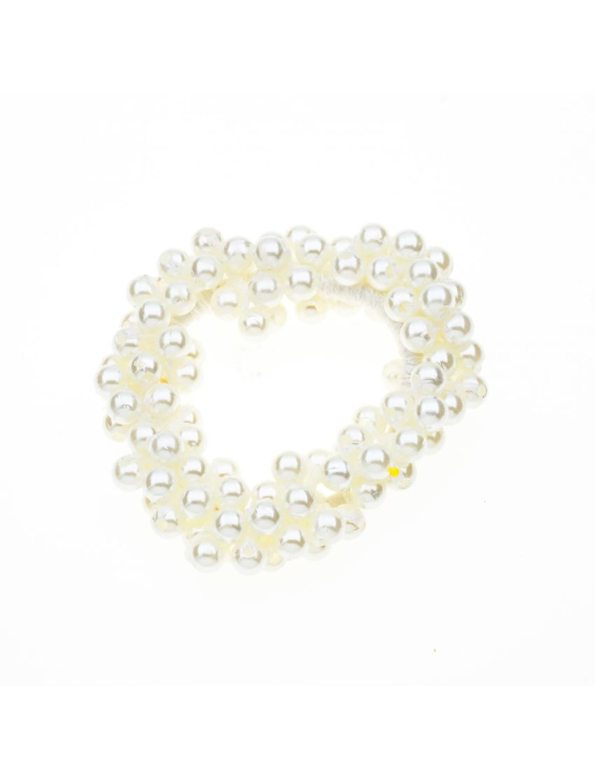 Λάστιχο μαλλιών με πέρλες σε 2 χρώματα