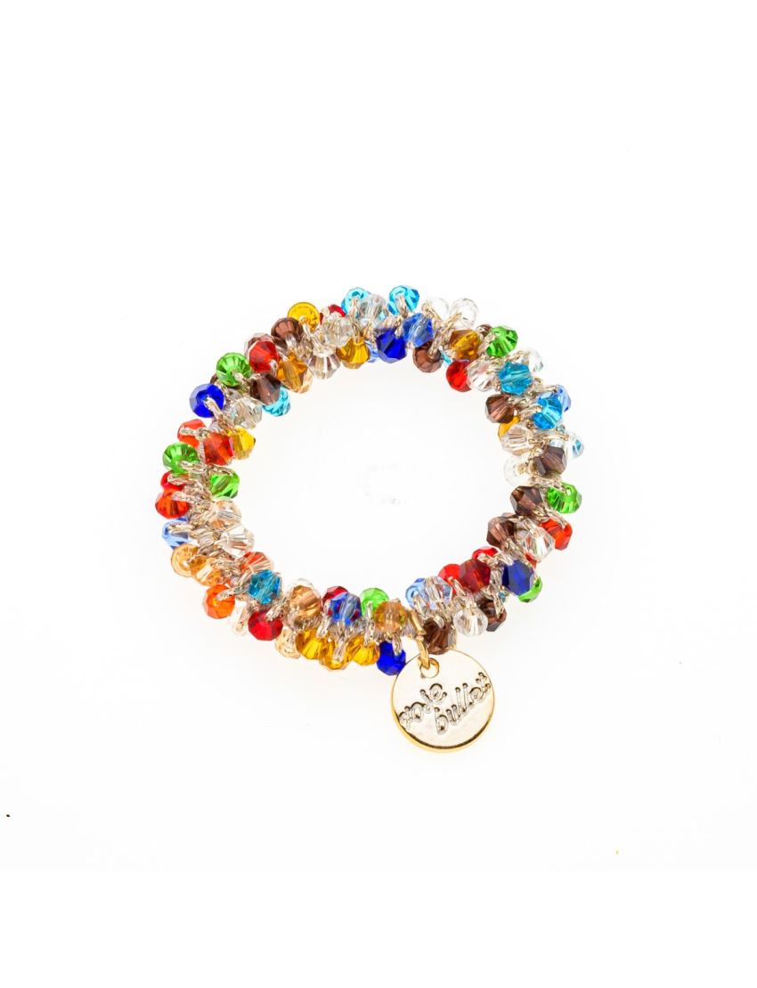 Λάστιχο μαλλιών με πολύχρωμες χάντρες