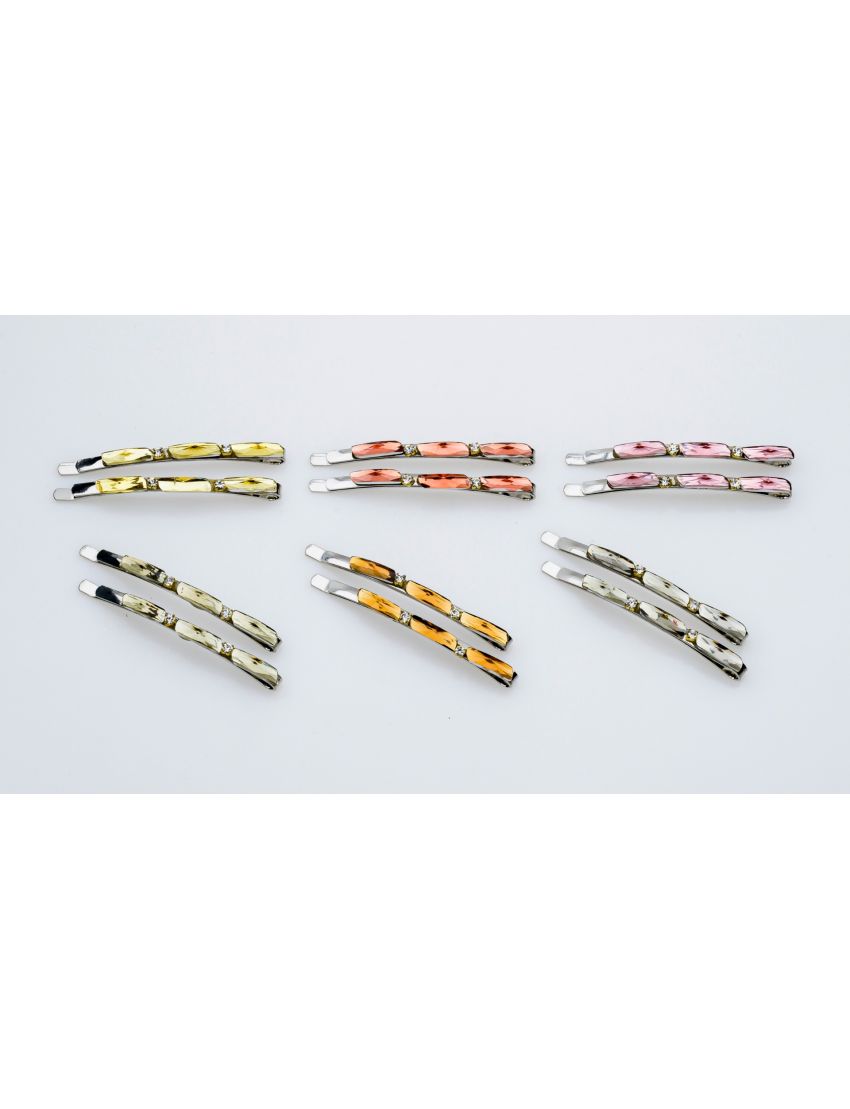 Τσιμπιδάκια Μαλλιών με Στράς και Πέτρες –  2 τεμάχια