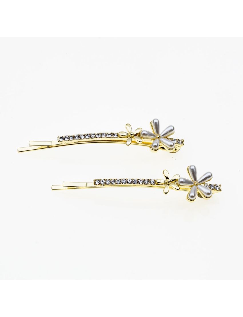 Τσιμπιδάκι με πέρλες και στρας σε 6 σχέδια