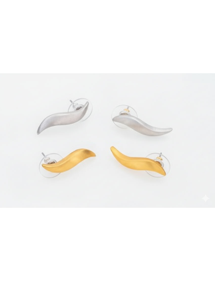 Σκουλαρίκια Κυματιστή Γραμμή