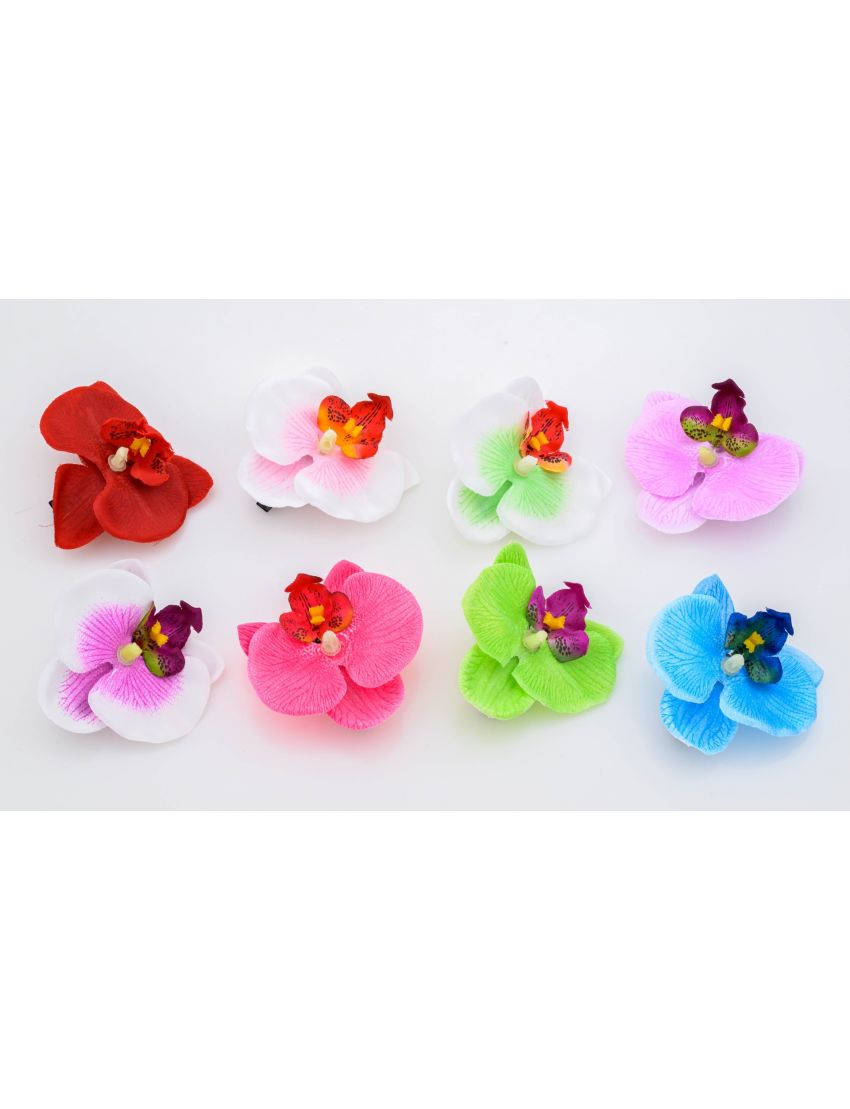 Υφασμάτινα Κλιπ Μαλλιών Ορχιδέα