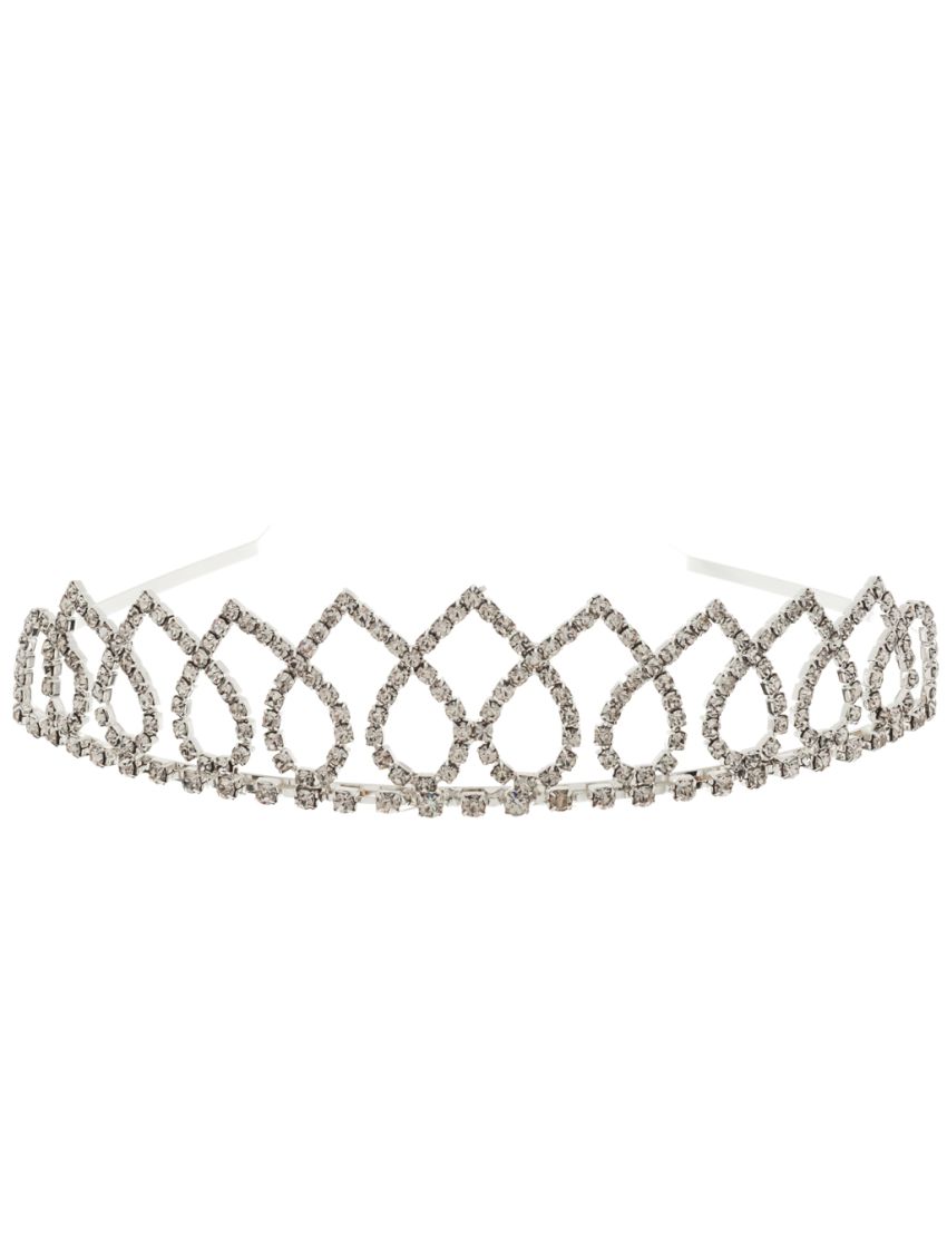 Τιάρα λεπτή στεκά μεταλλική με επαναλαμβανόμενο σχέδιο