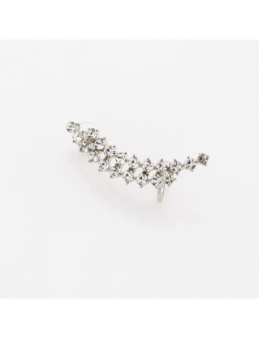 “Twinkle Line” Ear Climber Διπλή Λάμψη