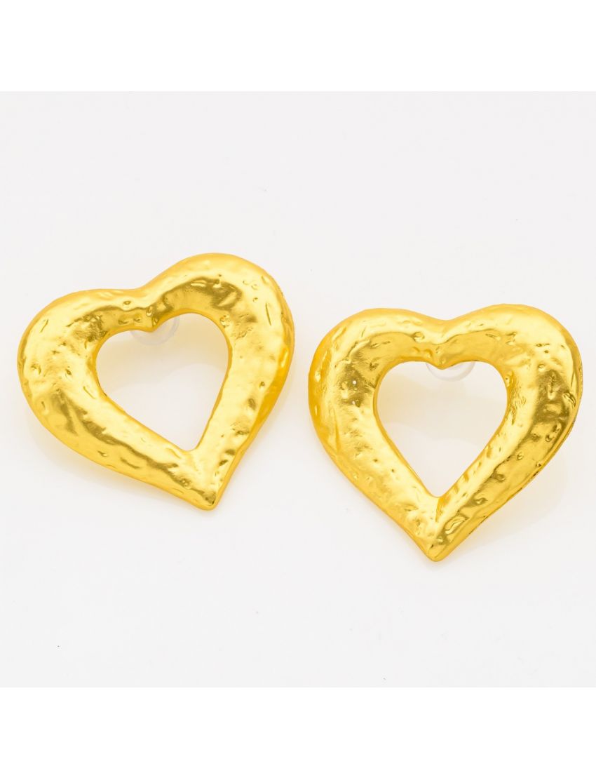 Χρυσά Σκουλαρίκια Καρδιά
