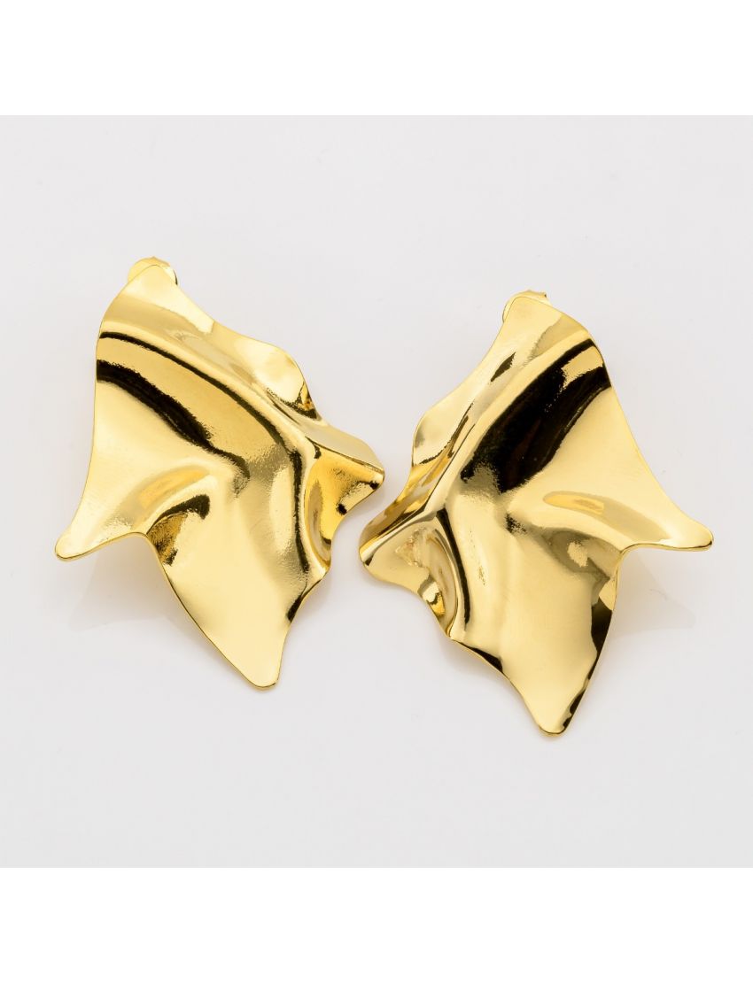 Σκουλαρίκια Τσαλακωμένο Μετάλλο