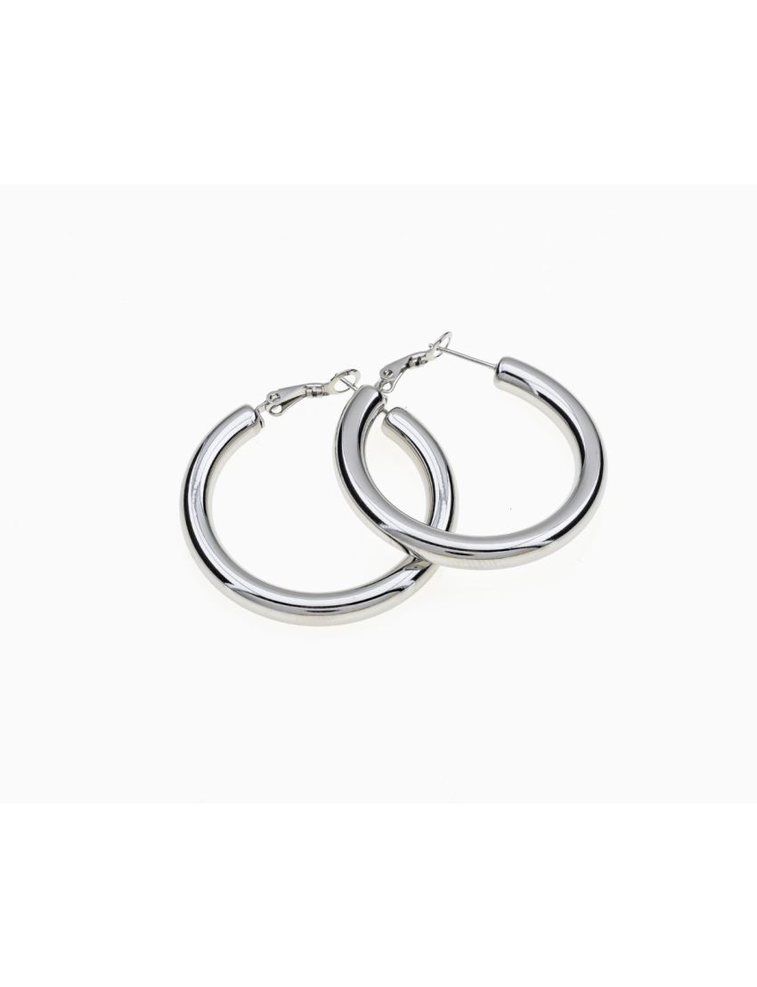 Σκουλαρίκια μασίφ κρίκος 3εκ 