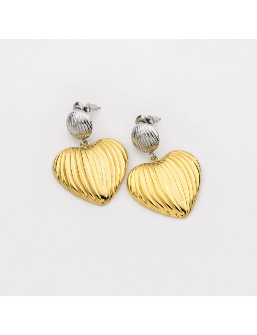 Κρεμαστά Σκουλαρίκια  Heartbeat Glam  