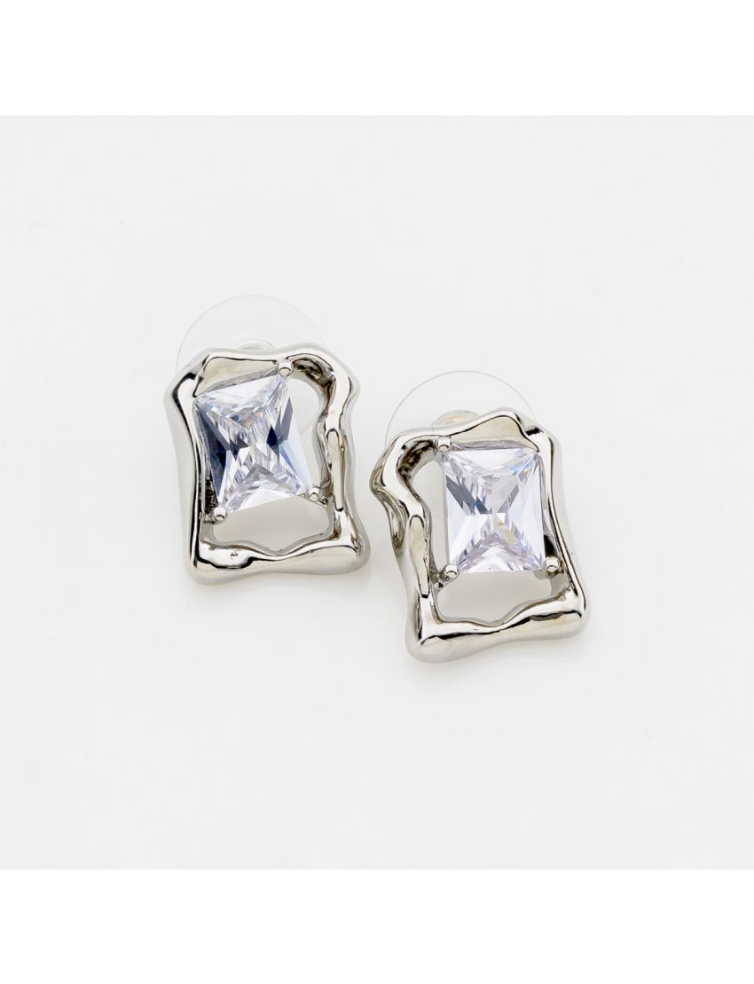 Liquid Metal Crystal Studs