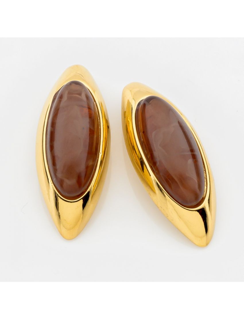 Riviera Glam Resin Marquise Earrings