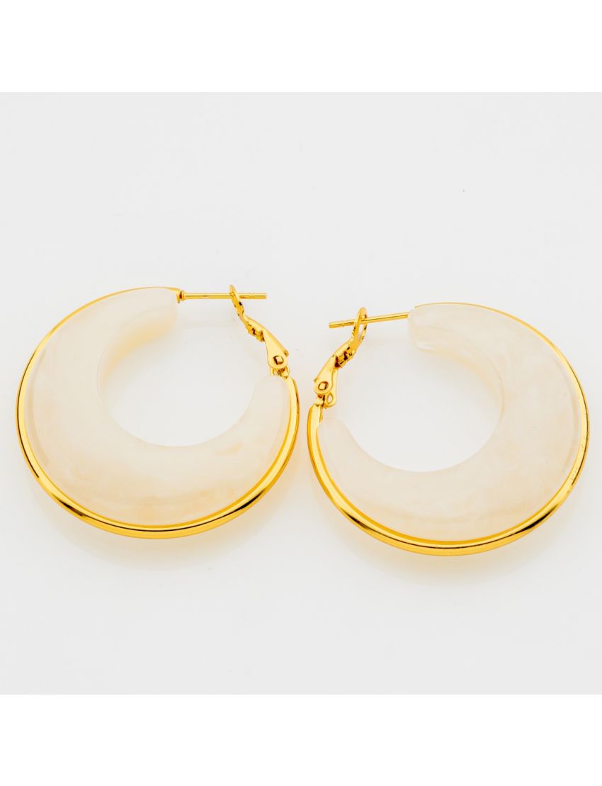 Vintage Aura Resin Hoops