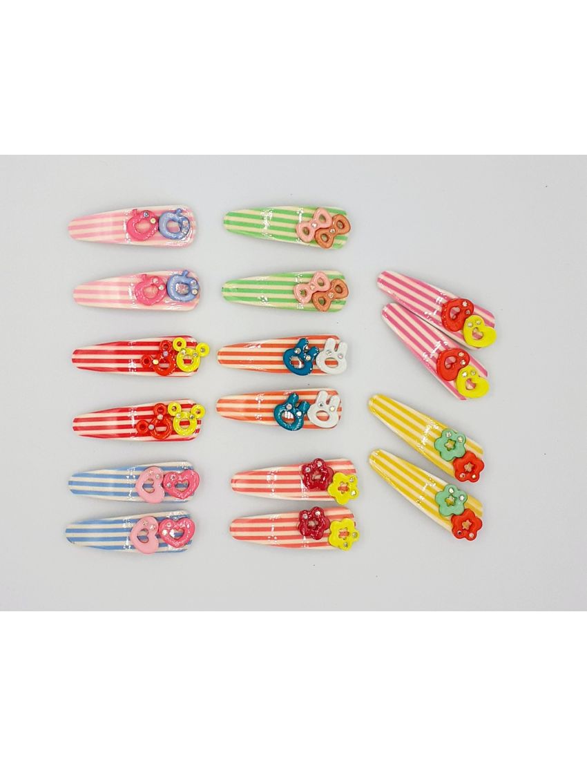 Κλικ κλακ πλαστικό παιδικό ριγέ σε 5 σχέδια