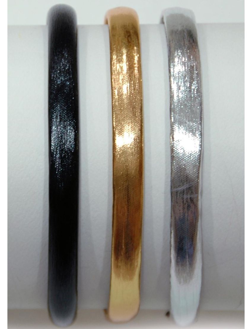 Στέκα υφασμάτινη 1εκ φάρδος σε 3 μεταλλικά χρώματα