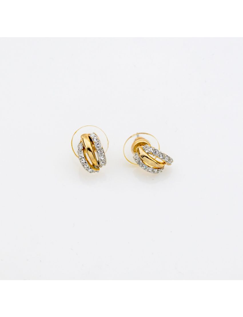 Σκουλαρίκια με κρύσταλλα και στράς διαθέσιμα σε ασημί και χρυσό 