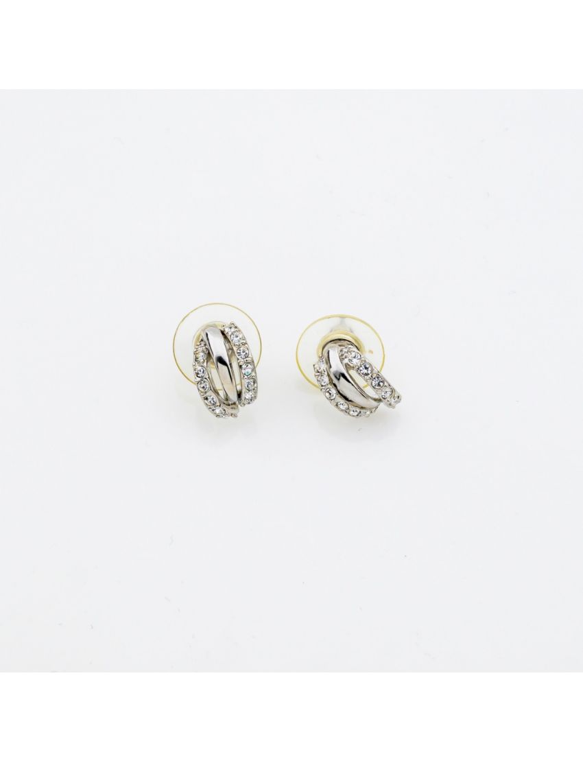 Σκουλαρίκια με κρύσταλλα και στράς διαθέσιμα σε ασημί και χρυσό 